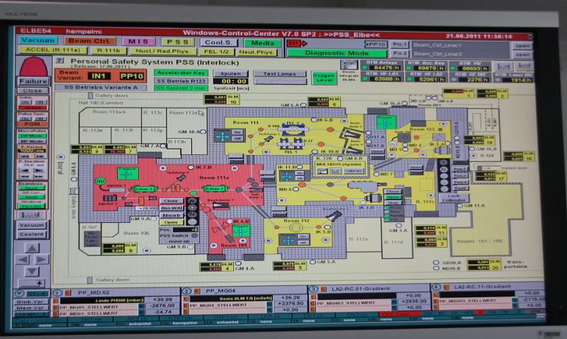 2011-06-21_14 The WinCC control panel of ELBE.